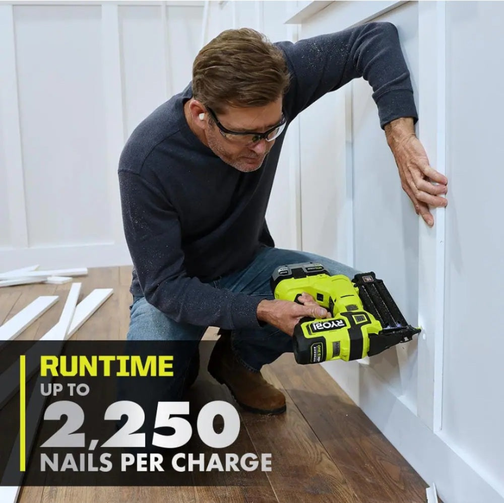 ONE + HP 18V 18-gauge Brushless Cordless Airstrike Brad Nailer ONE + HP 18V 18-gauge Brushless Cordless Airstrike Brad Nailer